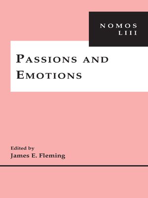 cover image of Passions and Emotions